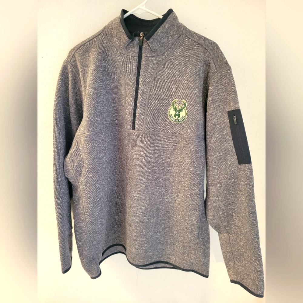 Men's Antigua 1/4 zip pullover Bucks XL